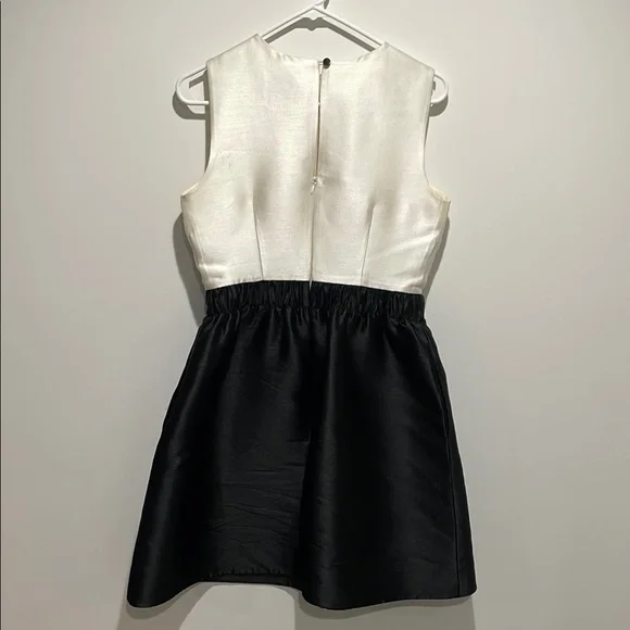 Kate Spade | Black and White Pleated Mini Dress - Picture 5 of 6